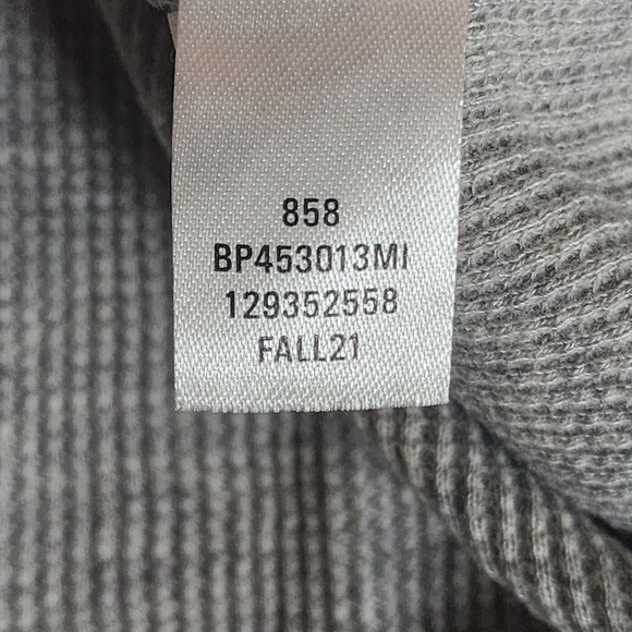 BP Nordstrom‎ Women's Organic Cotton V Neck Waffle Knit Long Sleeve Size M - Picture 7 of 7